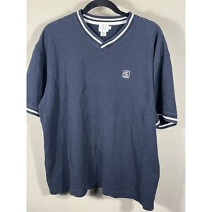 Vintage 90s Calvin Klein Jeans Short Sleeve Shirt Size XL Made in USA Black (M)